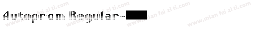 Autoprom Regular字体转换